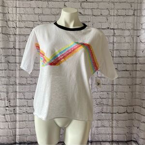 Disney Epcot t-shirt embroidered logo white